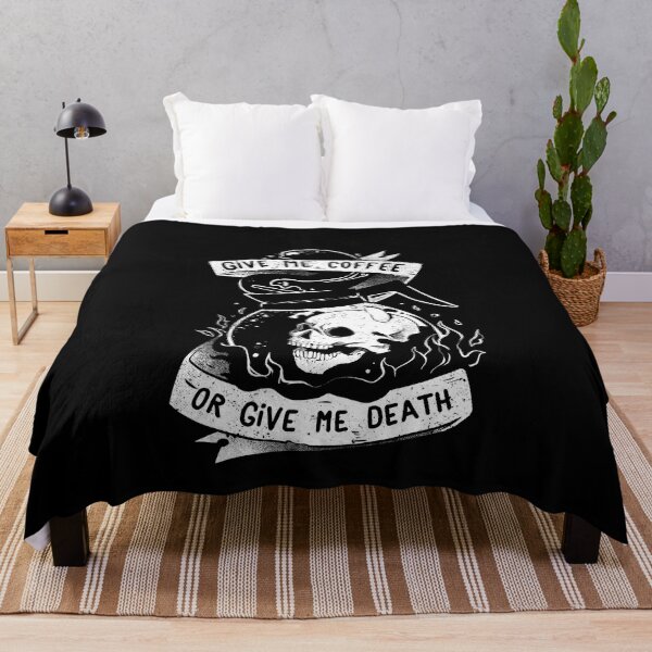 Item preview, Give Me Coffee Or Give Me Death - Skull Evil Gift designed and sold by EduEly.