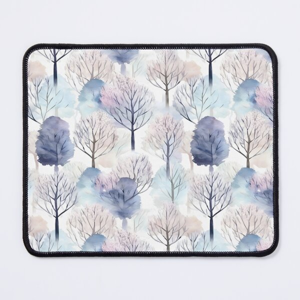 Item preview, Watercolor Winter Trees Pattern designed and sold by ClairesPatterns.
