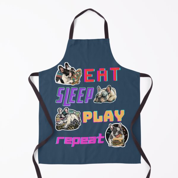 Item preview, Eat Sleep Play Repeat Funny Dog designed and sold by NerdStock.