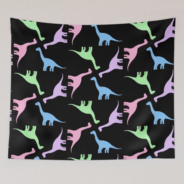 Item preview, Neon brachiosaurus print designed and sold by Cozy-Rose.