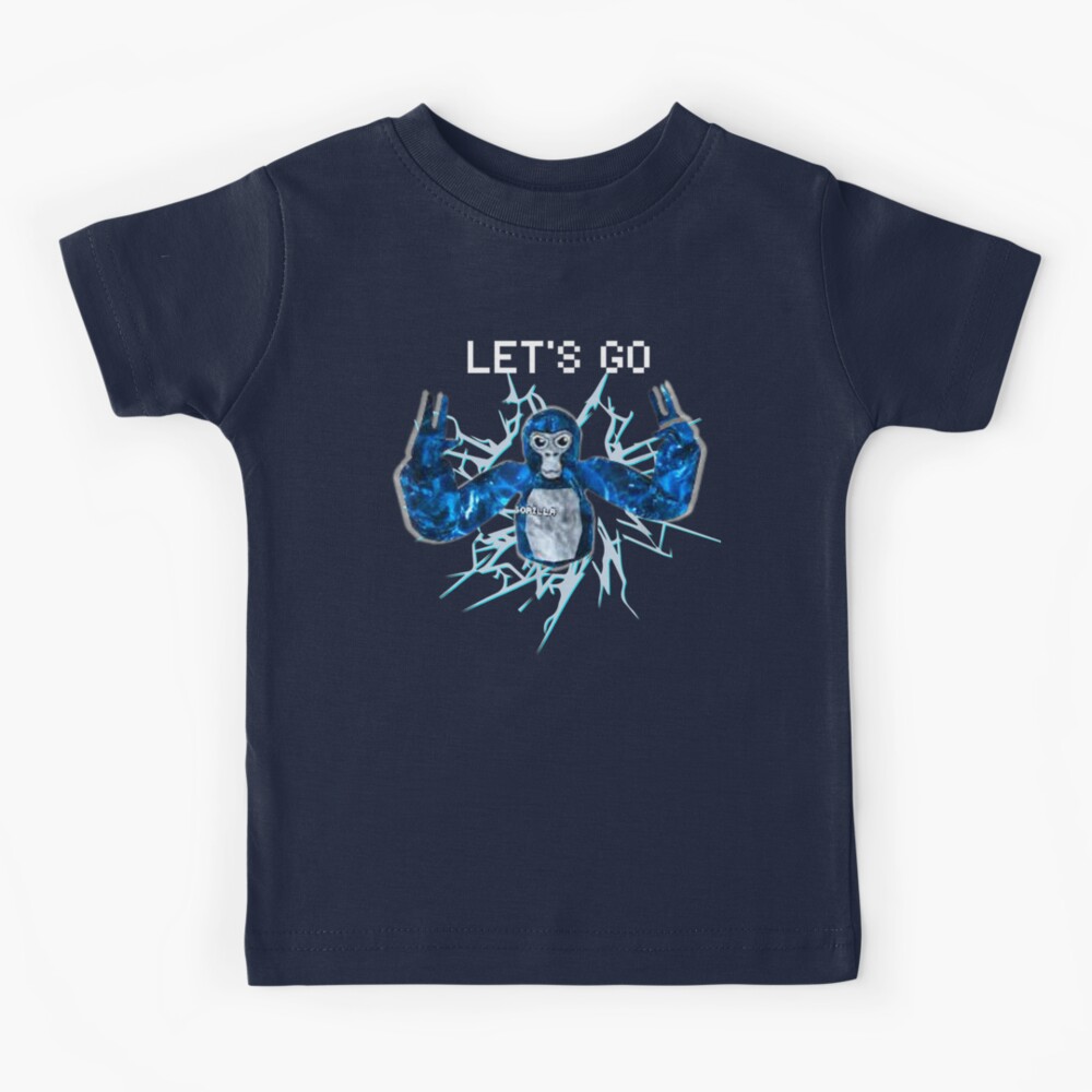 Let's Go, Gorilla Tag Blue Monke VR Gamer Shirt for Kids, Teen Cool, Easter  Png, Happy Easter PNG, Easter Day Png