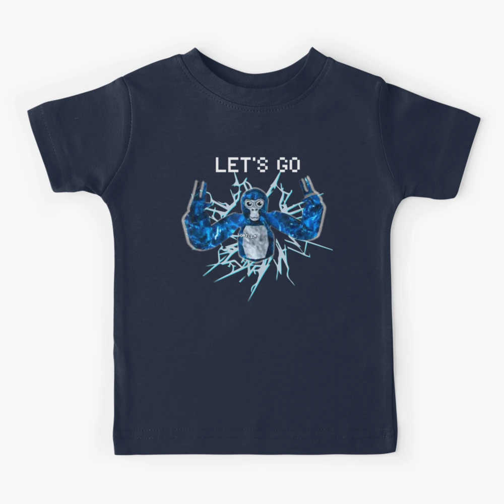 Let's Go, Gorilla Tag Blue Monke VR Gamer Shirt for Kids, Te - Inspire  Uplift