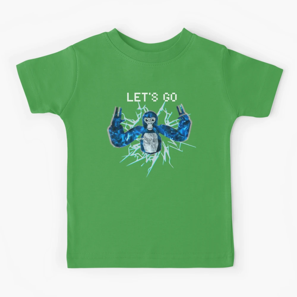 Let's Go, Gorilla Tag Blue Monke VR Gamer Shirt for Kids, Te - Inspire  Uplift