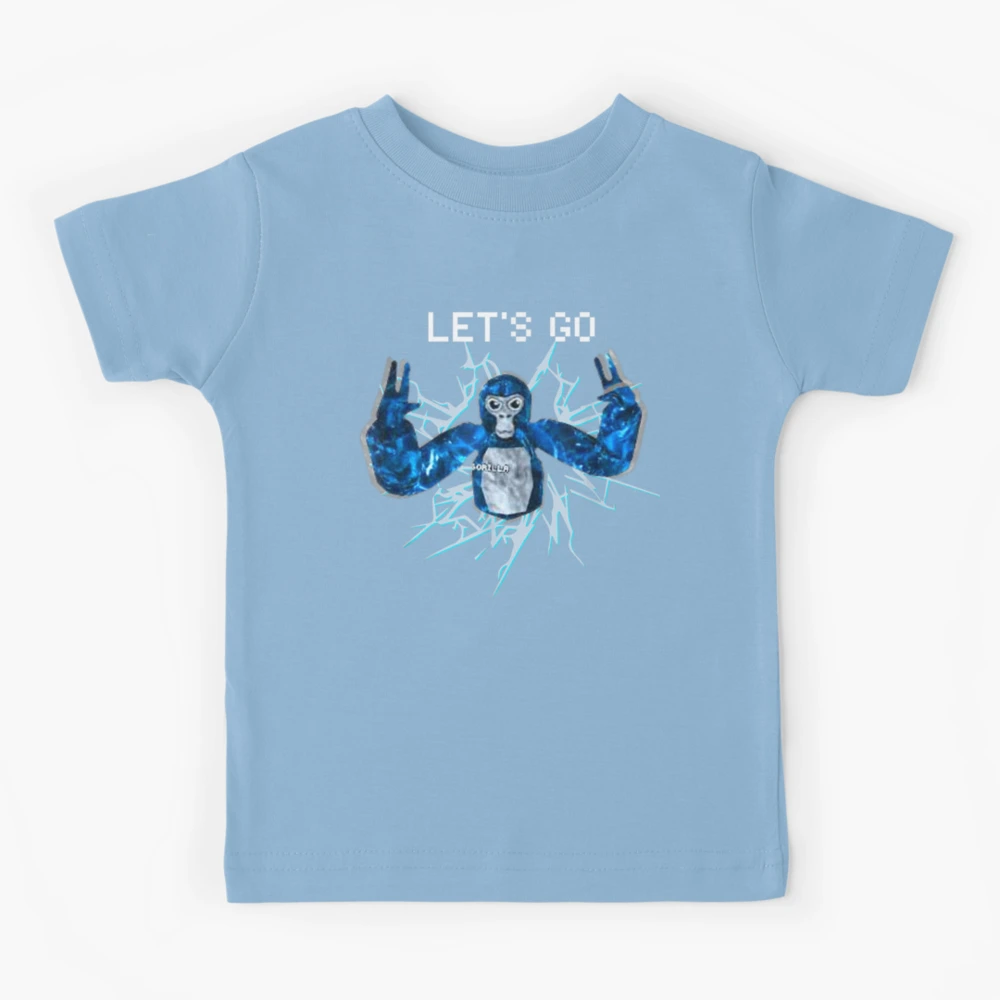 Let's Go, Gorilla Tag Blue Monke VR Gamer Shirt for Kids, Teen Cool, Easter  Png, Happy Easter PNG, Easter Day Png