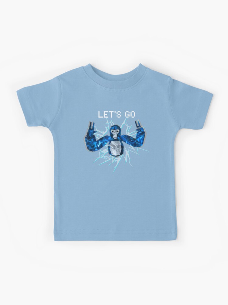 Let's Go, Gorilla Tag Blue Monke VR Gamer Shirt for Kids, Te - Inspire  Uplift