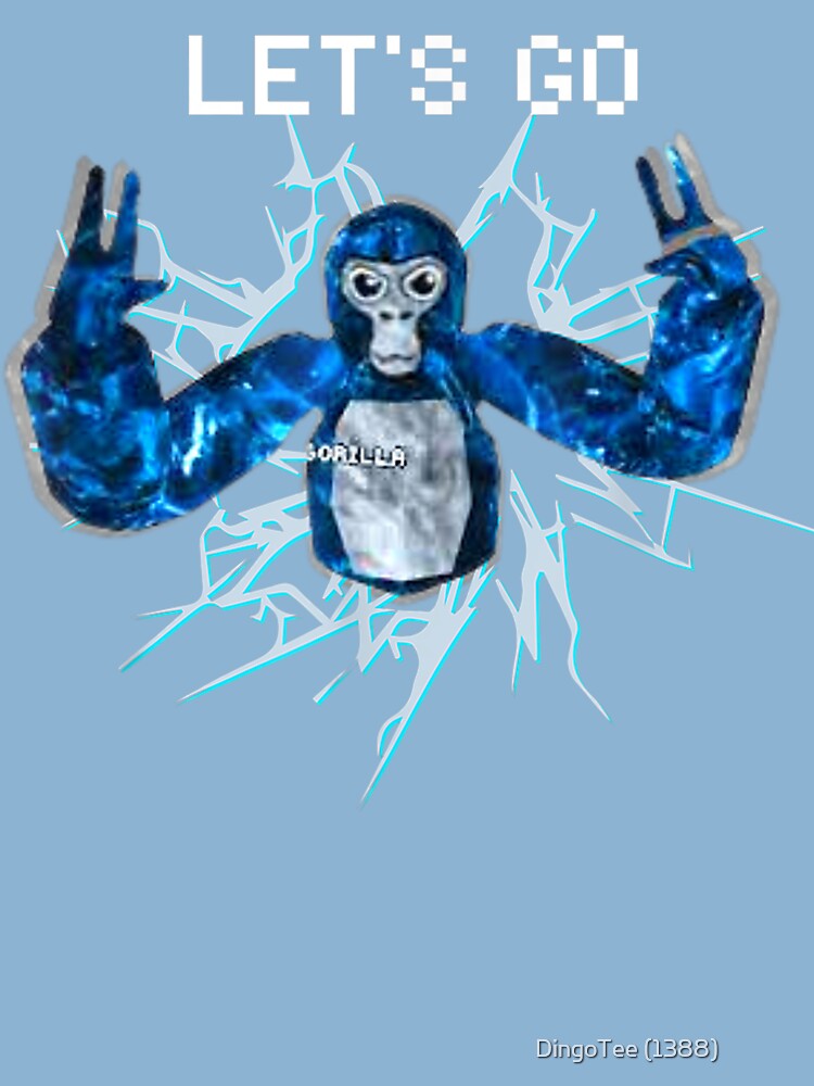 Let's Go, Gorilla Tag Blue Monke VR Gamer Shirt for Kids, Teen Cool, Easter  Png, Happy Easter PNG, Easter Day Png
