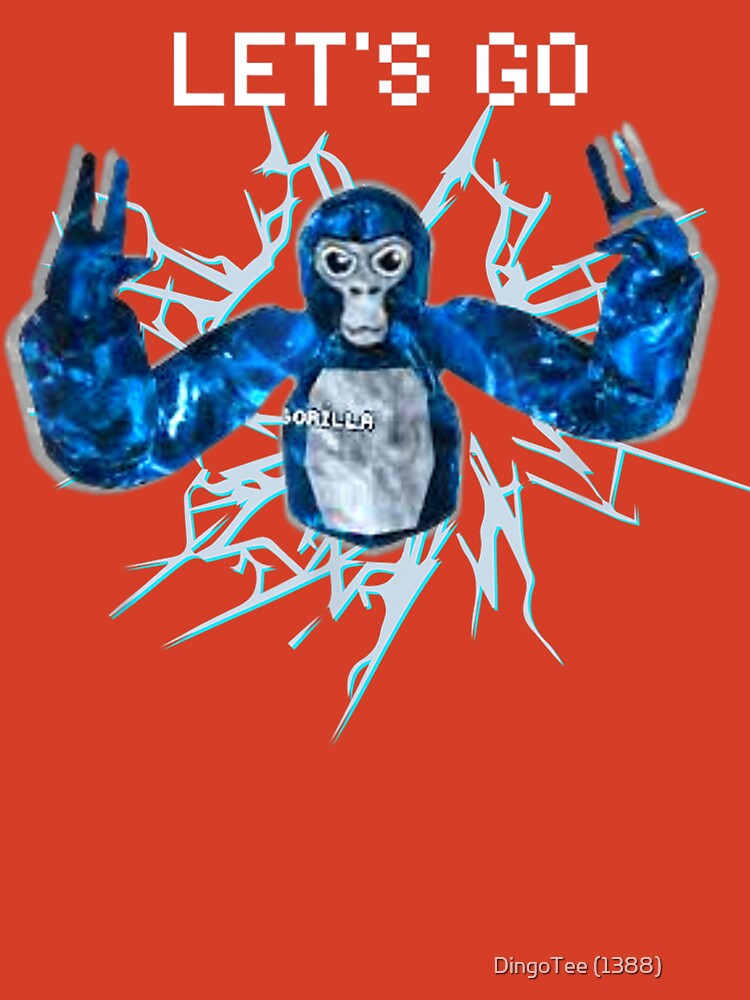 Let's Go, Gorilla Tag Blue Monke VR Gamer Shirt for Kids, Teen Cool, Easter  Png, Happy Easter PNG, Easter Day Png