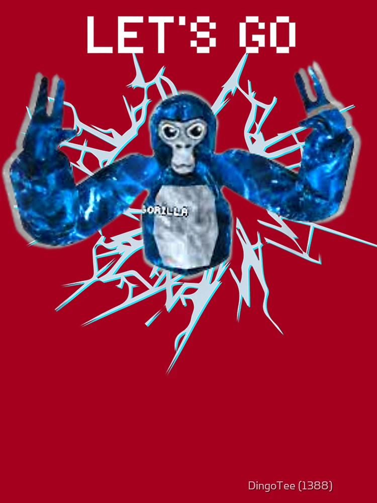 Let's Go, Gorilla Tag Blue Monke VR Gamer Shirt for Kids, Teen Cool, Easter  Png, Happy Easter PNG, Easter Day Png