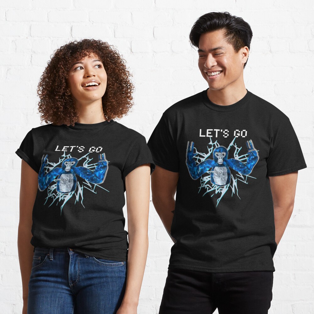 Let's Go, Gorilla Tag Blue Monke VR Gamer Shirt for Kids, Teen Cool, Easter  Png, Happy Easter PNG, Easter Day Png