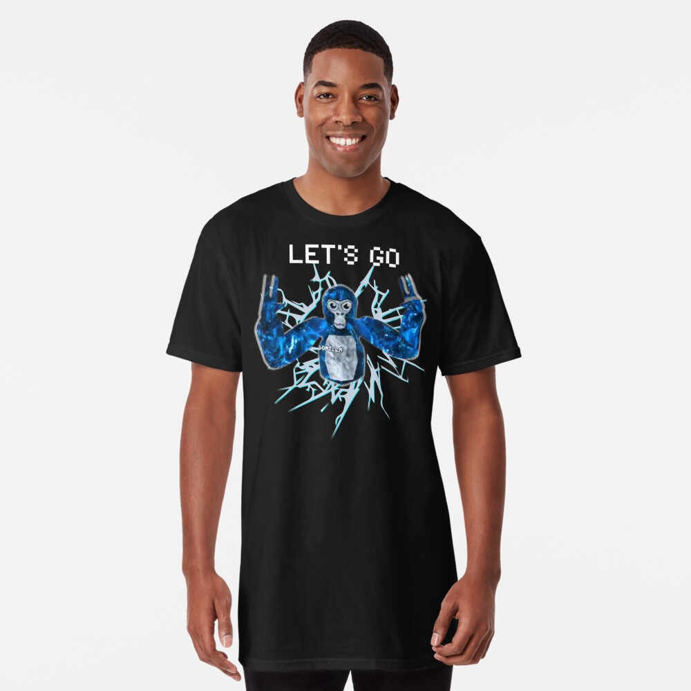 Let's Go, Gorilla Tag Blue Monke VR Gamer Shirt for Kids, Te - Inspire  Uplift