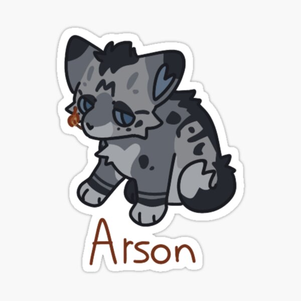 Ashfur Sticker for Sale by ClownCryptids