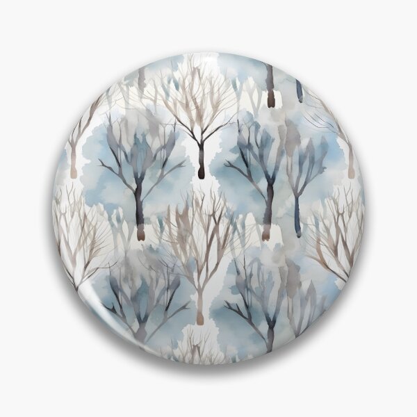 Item preview, Watercolor Trees of Winter Pattern designed and sold by ClairesPatterns.