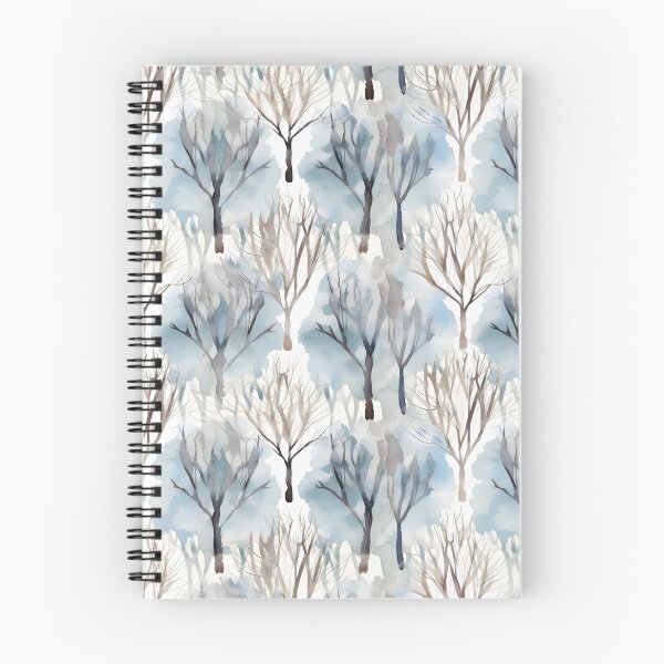 Item preview, Watercolor Trees of Winter Pattern designed and sold by ClairesPatterns.