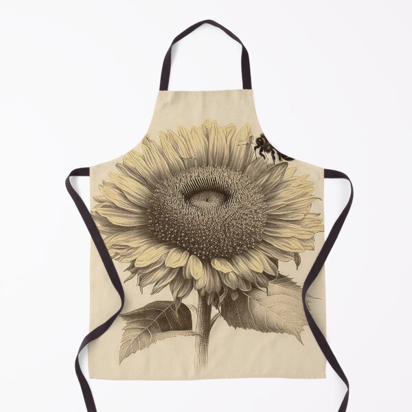 Item preview, Bee on a Sunflower Vintage Bumble Honey Bee designed and sold by Aurora Hues.
