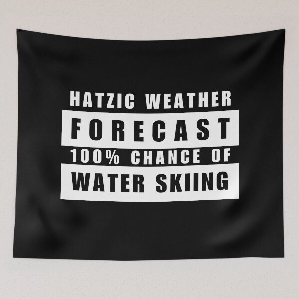 Item preview, Hatzic Lake Weather Report Water Ski Slalom Skier designed and sold by HatzicTshirts.