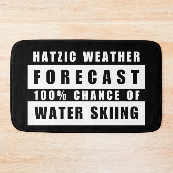 Item preview, Hatzic Lake Weather Report Water Ski Slalom Skier designed and sold by HatzicTshirts.
