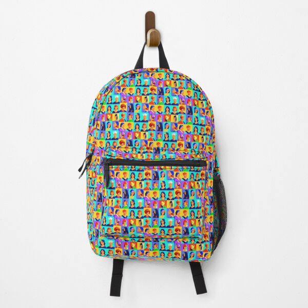 Item preview, Neon Humanity: A Luminous Mosaic of Colorful Characters designed and sold by H  Schneiter.