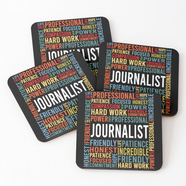 Item preview, journalist saying: journalist words gift designed and sold by alaechamlal.