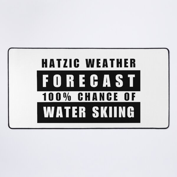 Item preview, Hatzic Lake Weather Report Water Ski Slalom Skier designed and sold by HatzicTshirts.