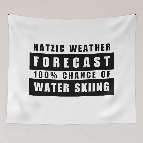 Item preview, Hatzic Lake Weather Report Water Ski Slalom Skier designed and sold by HatzicTshirts.