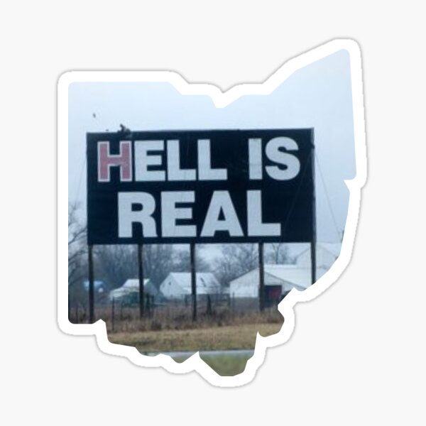 Item preview, Hell is Real (& it's in Ohio) designed and sold by pinballwench.