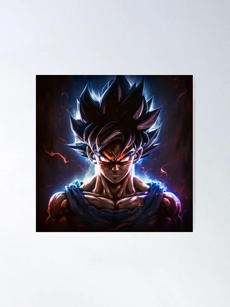 Autocollant mural 3D Blue Goku, Dragon Ball