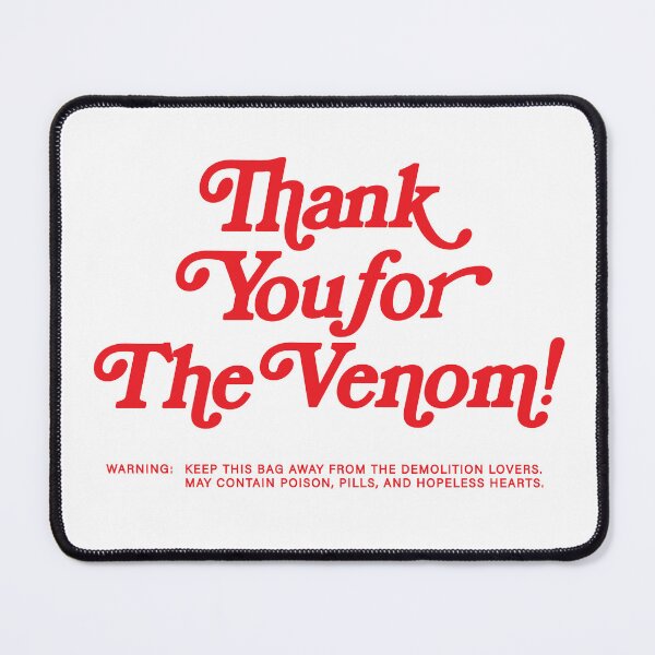 Item preview, MCR Thank You For The Venom Vintage Shopping Bag Type Art designed and sold by ValOrrDesigns.