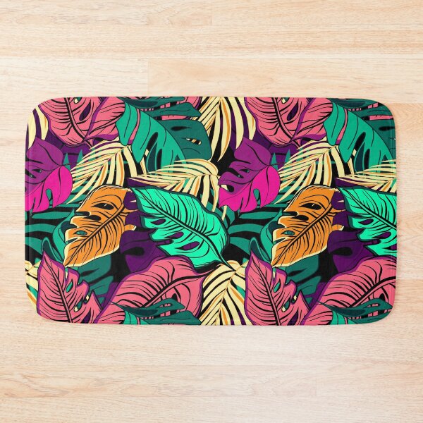 Item preview, Tropical leaves floral pattern designed and sold by Mashusha-art.