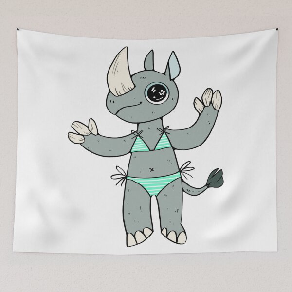 Item preview, Summertime Fun Series Swimsuit Rhino designed and sold by itspeepoh.