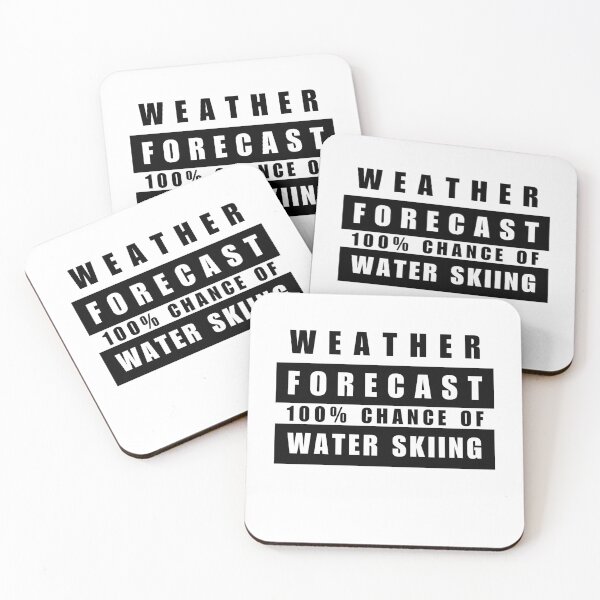 Item preview, Water skiing Weather Report Water Ski Slalom Skier designed and sold by HatzicTshirts.