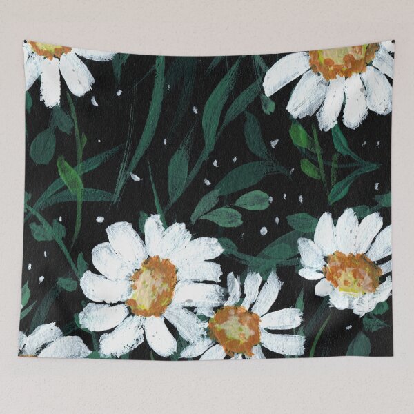 Item preview, Daisy aesthetic gouche painting designed and sold by pinkyfish1010.