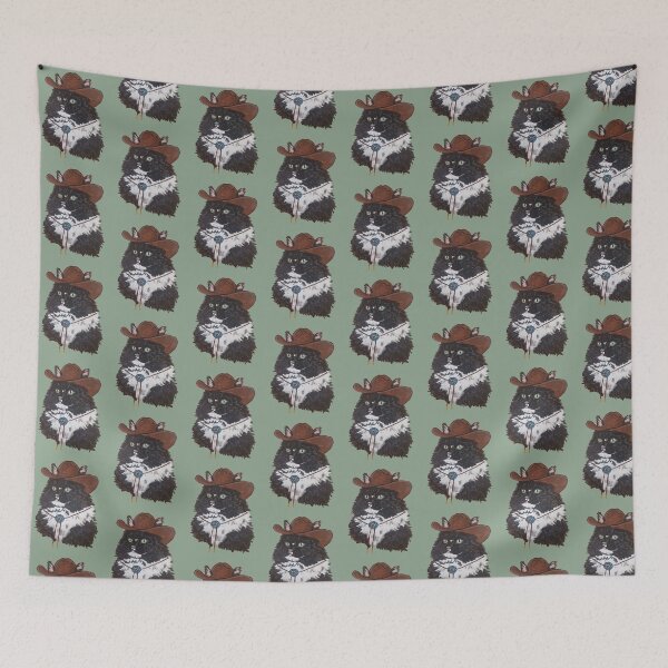 Item preview, Tuxedo Cowboy Cat designed and sold by optical-intruse.