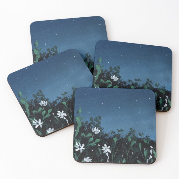 Item preview, Beautiful night scene hand painted gouche designed and sold by pinkyfish1010.