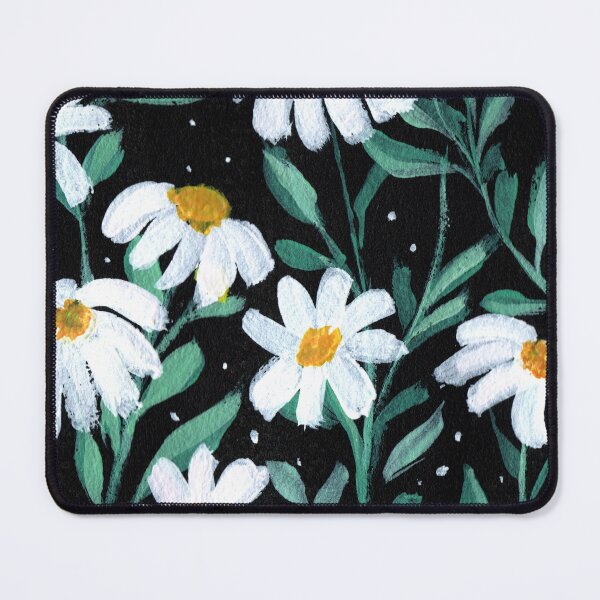Item preview, White daisies hand painted gouche floral art designed and sold by pinkyfish1010.