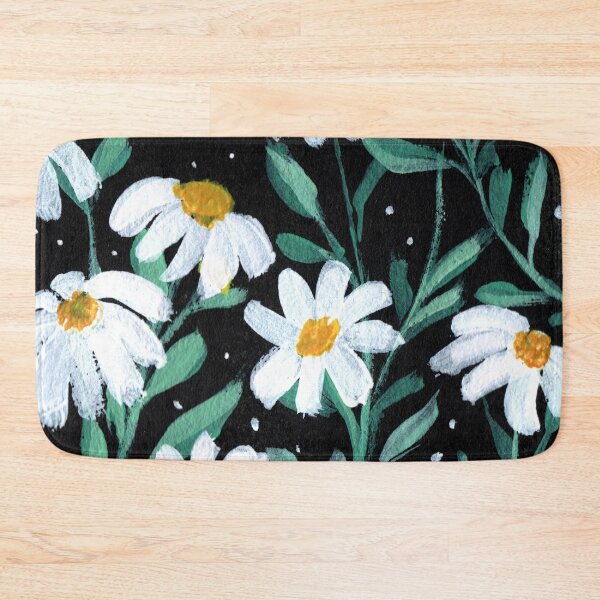 Item preview, White daisies hand painted gouche floral art designed and sold by pinkyfish1010.
