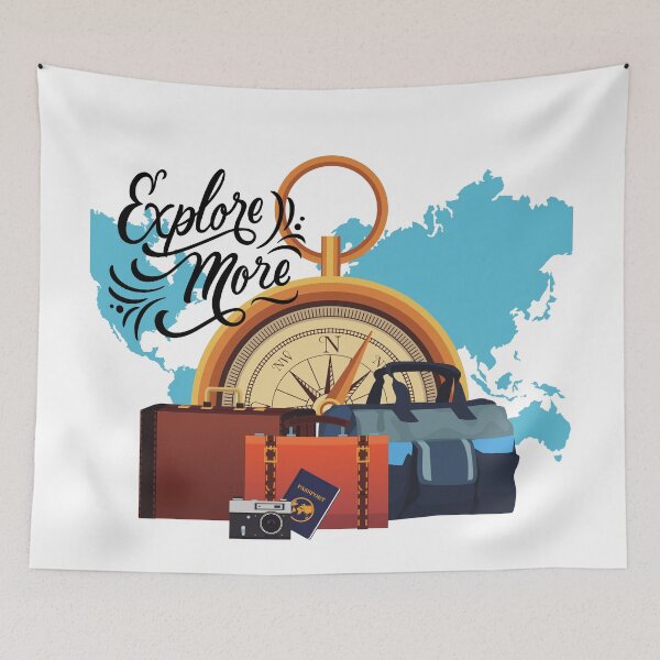 Item preview, Lets travel and explore more designed and sold by courtney petersen.