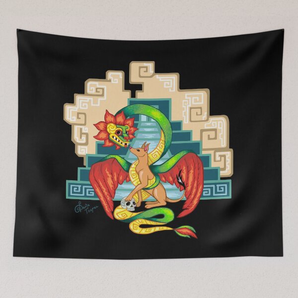 Item preview, Quetzalcoatl and Xolo Bermejo designed and sold by TsapunDariaArt.