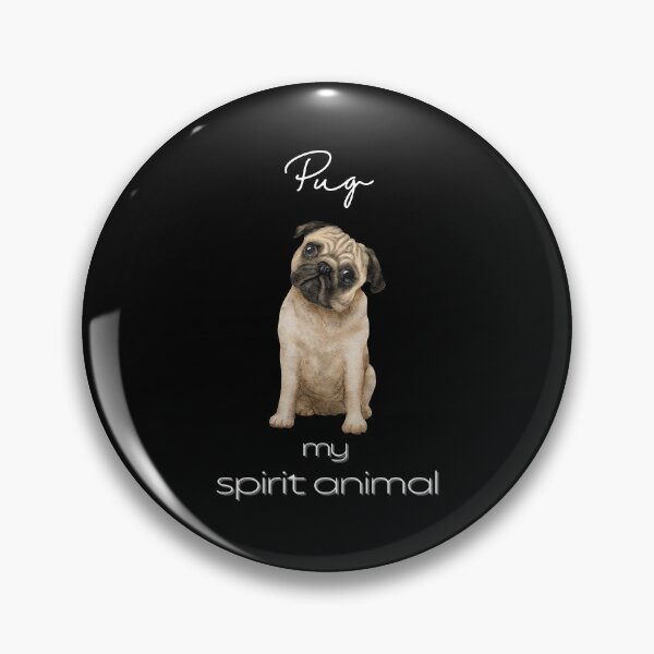 Item preview, Pug My Spirit Animal iPhone Case designed and sold by MagicWolfStar.