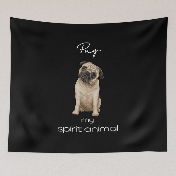 Item preview, Pug My Spirit Animal iPhone Case designed and sold by MagicWolfStar.