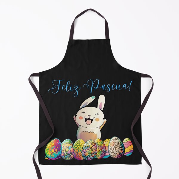 Item preview, Cute Fun Smiling Felíz Pascua Bunny with Easter Eggs designed and sold by Impressify.