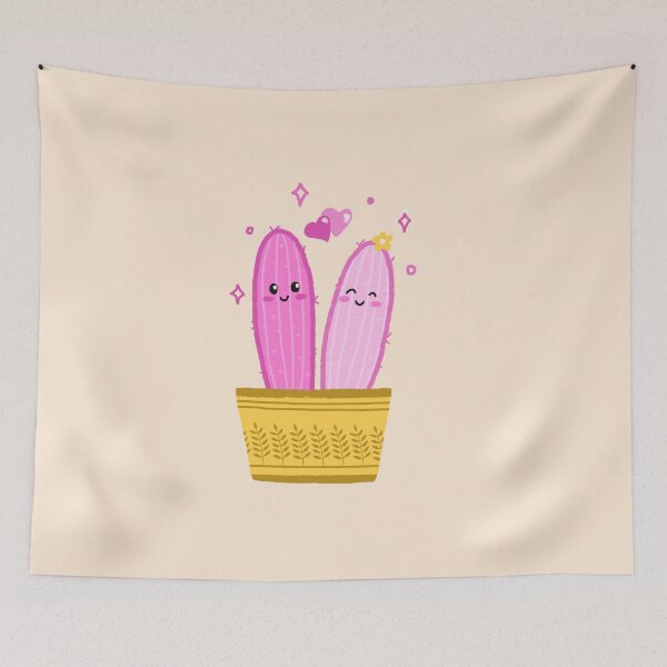 Item preview, Happy cactus couple designed and sold by pinkyfish1010.