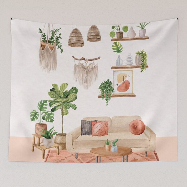 Item preview, Bohemian Style House Plants designed and sold by Nature Hues.