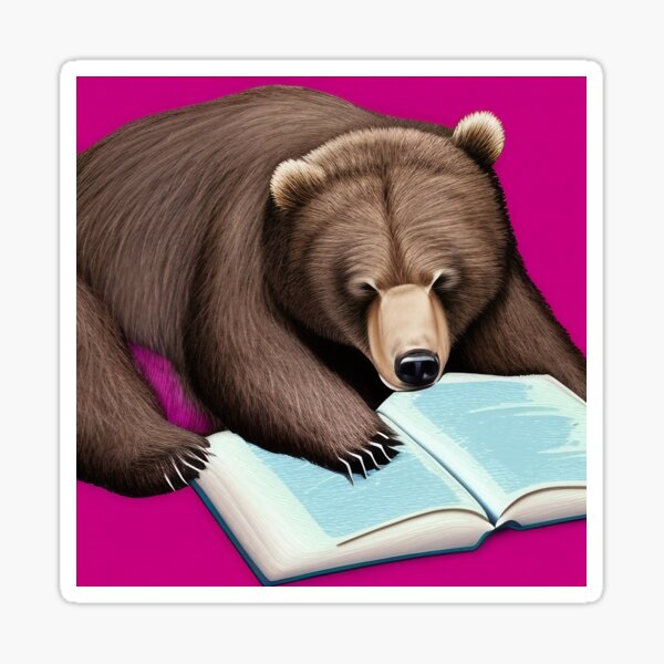 Imagine If Smart Brown Bear Asleep Just Say No to Drugs Sticker