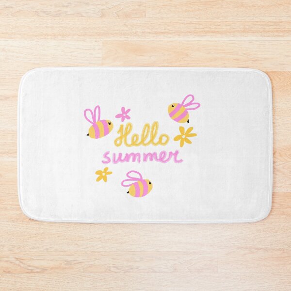 Item preview, Hello summer cute bees  designed and sold by pinkyfish1010.