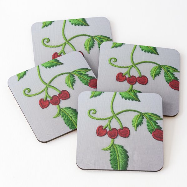 Item preview, Embroidered Cherries designed and sold by ~.