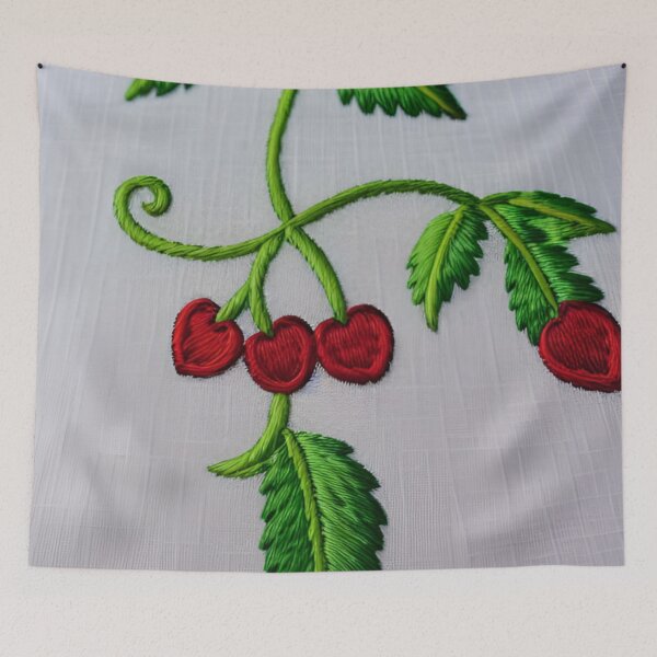 Item preview, Embroidered Cherries designed and sold by ~.