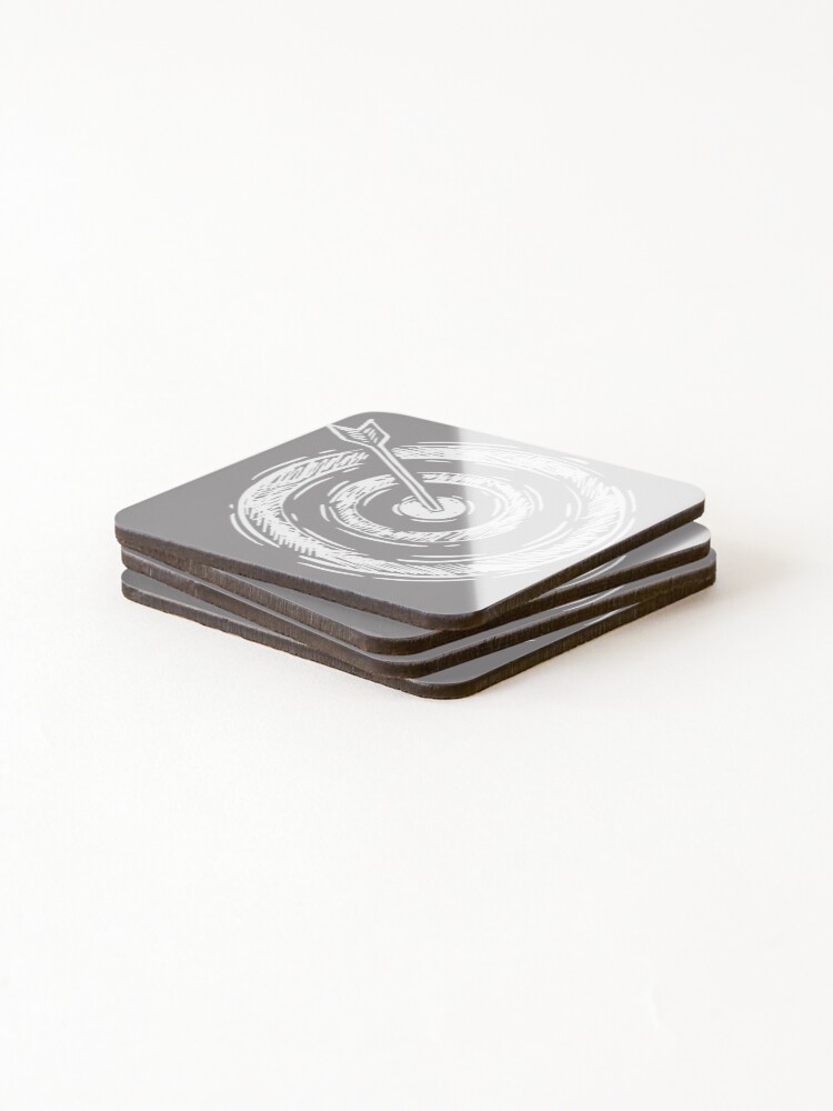 Thumbnail 4 of 5, Coasters (Set of 4), Target Wht designed and sold by Twosweet.