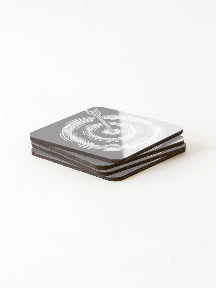 Thumbnail 4 of 5, Coasters (Set of 4), Target Wht designed and sold by Twosweet.