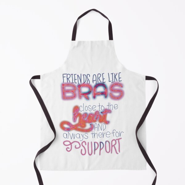 Item preview, Friends are like bras close to heart and always supportive orange rainbow designed and sold by chuckletuckle.