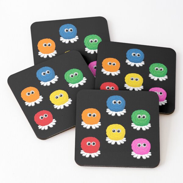 Item preview, Warm Fuzzies Cute Pom Pom Critter Sticker Pack 01 designed and sold by BlueSkyTheory.
